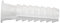 Cofan 07602006 Tacos, Blanco, 6 mm, Set de 100 Piezas