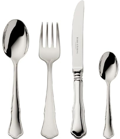 Robbe & Berking Alt-Chippendale 4 TLG. Kinderbesteck (925 Sterlingsilber)