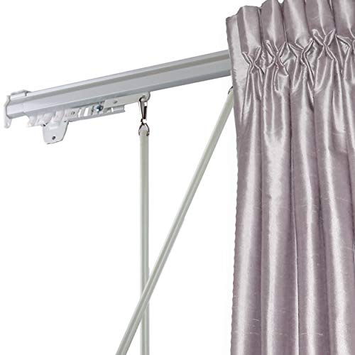 Rod Desyne Baton Draw White Traverse 48-84 inch