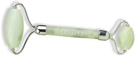 Lumity Jade Roller, Luxurious Jade Roller - a Skincare Essential, Designed to Aid Lymphatic Drainage, Reduce Puffiness and Release Tension in Facial Muscles
