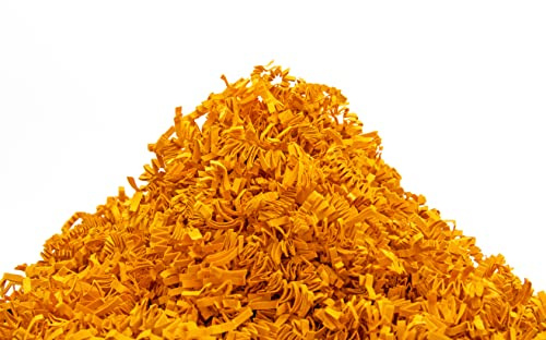 YOTEI SPIRIT® 150g Papier Cognac déchiqueté pour remplissage - Copeaux de papier pour cadeaux, paniers, boîtes et emballages - Matériau d'emballage de protection et de décoration (Cognac, 150g)