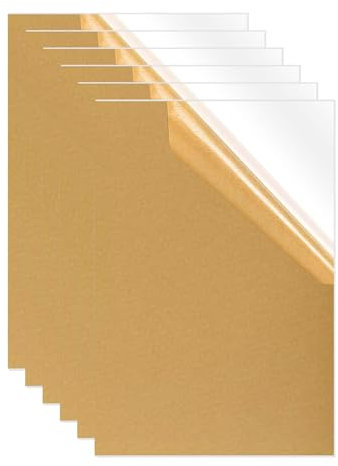 YIWONFU 6Pcs Clear Acrylic Sheets A4(297mm x 210mm), 1mm Thick Sturdy Dirt/Corrosion-Resistant Plastic Panels for Painting Sign DIY