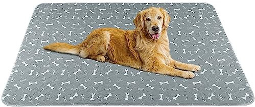 Baodan Waschbar Haustier-Urinunterlage, 152*122 cm Wiederverwendbare Welpenunterlagen Matte für Hunde, Schnell Absorbierend Puppy Pads für Hunde, Katzen, Meerschweinchen
