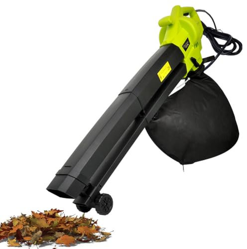 FAcoLL 3 in 1 Garden Leaf Blower & Vacuum Shredder, 3000W Leaf Blower with 40L Leaf Collection Bag, Lightweight Powerful Air Blower Garden Blower for Lawn Care