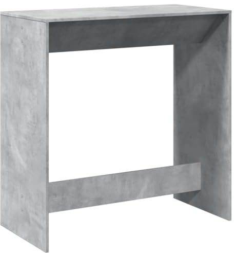 vidaXL Barbord betonggrå 102x50x103,5 cm konstruerat trä