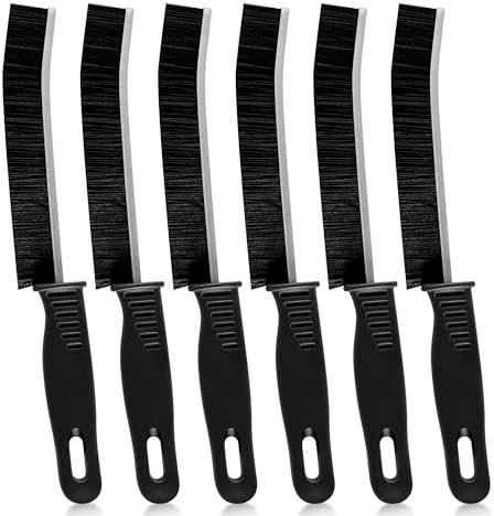 Brosse de Nettoyage,6 pièces Brosse Nettoyage à Poils Durs pour Rainure Fenetre, Salle de Bain, Toilettes, Cuisine