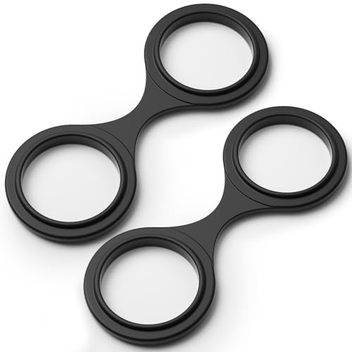 SAINT NIEVE 2PCS Silicone Handcuffs Costume Prop, Flexible Rubber Party Toy for Halloween Cosplay (Black)