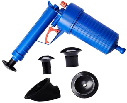 PLAFOPE Déboucheur De Toilettes Puissant Manuel Ventouse Bleue, Outil De Débouchage Pour Canalisations De Salle De Bain Cuisine, Kit De Débouchage à Piston Pour Usage Domestique