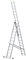 Drabest Scala Trasformabile Tripla in Alluminio 3x12 Gradini Scala Pieghevole Professionale Multifunzionale max 150 kg Gancio gratuito