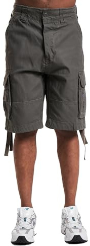 Brandit Pure Vintage Shorts, Color: Olive, Size: 5XL