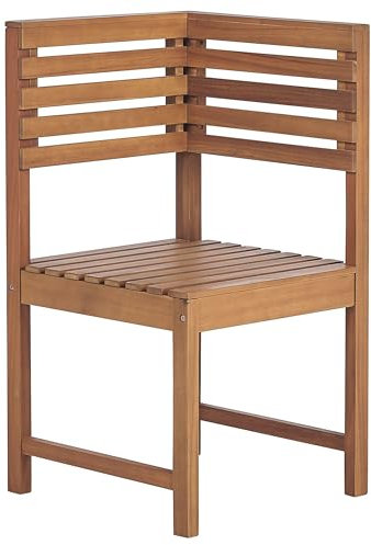 Garten Balkon Eckmodul zur Eckbank Akazienholz Hellbraun Landhausstil Treia