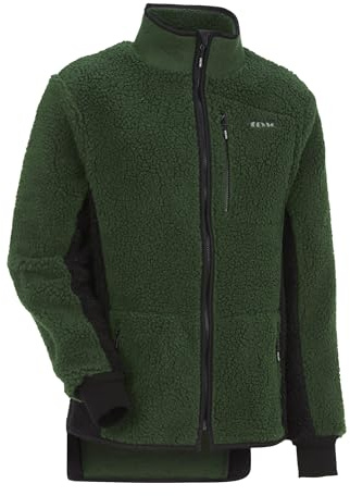 KOX Faserpelzjacke Grün/Schwarz Größe 58/60