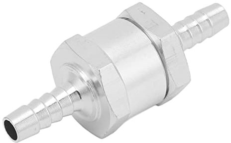 Clapet Anti-retour en Ligne à Sens Unique Anti-retour Air Eau Gaz Clapet Anti-retour en Alliage D'aluminium pour Carburant Essence Huile Essence Eau (6mm)