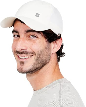 G-HEAT – Kühlkappe mit Kühltechnologie | Sonnenschutz | UV-beständig, Ultraleicht und atmungsaktiv, schnell trocknend | Ideal für Erholung, Wandern, Hitzegipfel (Weiß)