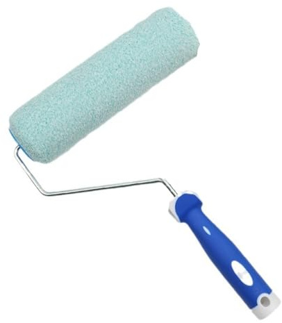 Rullo professionale in microfibra lanuginosa, 22,9 cm, 12/7 mm, per superfici lisce a guscio d'uovo, applicazione della vernice, rullo robusto per pittura murale