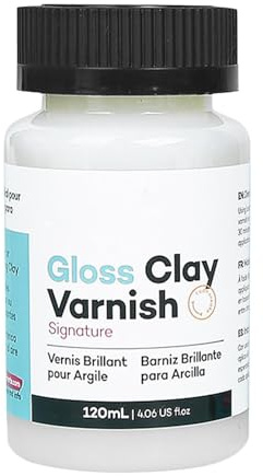 Glasyr för lufttorkad , 120 ml glansigt lack för lufttorr , långvarigt hantverksverktyg förhindrar krackelering för keramik, trä, gips, oljemålning