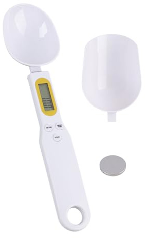 Cuillère Doseuse Électronique, Balance à Cuillère Numérique 500g Précision 0,1g, Grande Cuillère Amovible avec Écran LCD, 4 Unités de Mesure, pour Cuisine, Épices, Médicaments, Thé, Poudres
