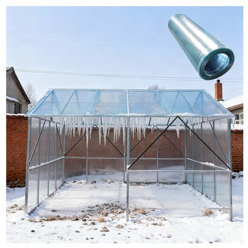 Transparenta Värmeisolerande Dagsljuspaneler, UV Beständiga Belysningspaneler Reservskydd Pergola Carport för Utomhusbruk, Växthus, Skjul, Carportar(1x15m/3.28x49.2ft)