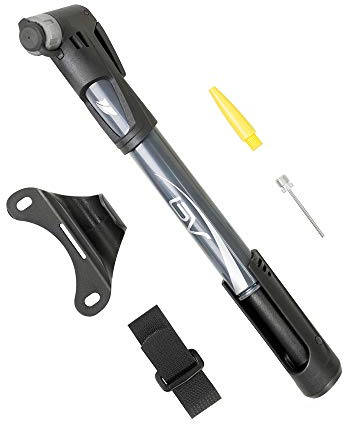 BV Mini Bike Pump Portable Frame Pump, Air Ball Pump Inflator with Ball Pump Needles, 120PSI High Pressure, Fits Presta & Schrader- Smart Valve