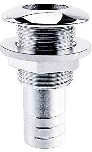 Asudaro Kajak Ablassschraube, Boot Ablassstopfen Lenzstopfen Edelstahl Boot Ablassschraube Bootsablauflöcher Ablassschraube Marine Scupper Bungs Stopper Ersatzzubehör für Marine Ship Yacht Boot,25mm