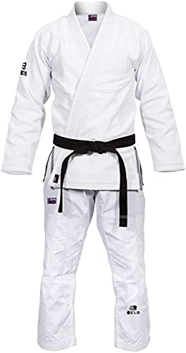 Aasta Bjj Jiu Jitsu Gi Suit for Mens Pant And Jacket- Professional Lightweight Bjj Gi Uniform Handout Hold with Comfortable Movements (White, A3)