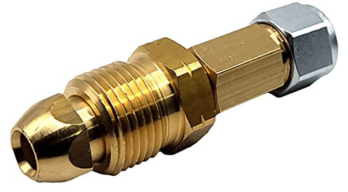 LPG Swivel Gas Bottle Adapter M22 to Connect 8mm High Pressure Poly Pipe Hose or Tube