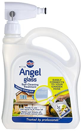 Nilco Angel Glass Vetro Autopulente Idrorepellente per Finestre e Serre 500ml – Rivestimento Protettivo Antimacchia