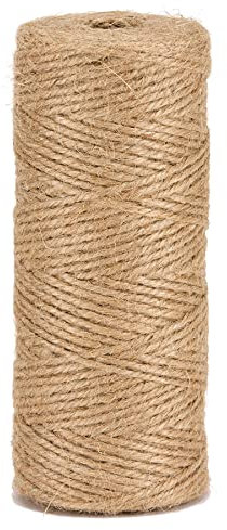La Cordeline Ficelle Jute Naturel Ø1.5mm ±50m pour Le Jardinage, Bricolage, activités manuelles BJN50