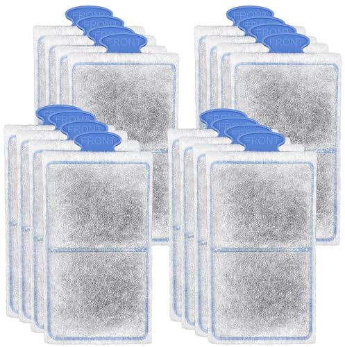 driamor 16 Pack PF-S Filter Cartridges Compatible with PF10 Power Filters, Small Fish Tank Filters Cartridge Replacement with Zeolite