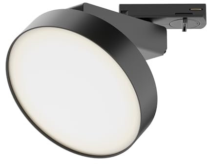 Maytoni Moderne Strahler für einphasiges Stromschienensystem UNITY Zon LED incl. Schwarz aus Metall, Aluminum, Kunststoff 12W für Küche, Schlafzimmer, Wohnzimmer