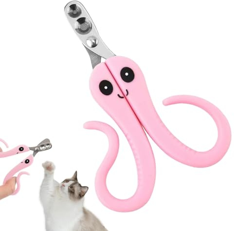 Cortador de uñas para gatos, cortador de garras para cachorros, cortador de uñas antisangrado, herramienta profesional de aseo para mascotas, tijeras pequeñas de doble agujero para gatos y | Clipper de uñas para gatos Clipper de borde afilado, para hámster, conejos, , perros, cachorros y chinchillas