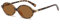 LJCZKA Retro Ovale Sonnenbrille Unisex Klassische Mode 90er Runde Ovale Kleine Sonnenbrille mit UV400 Schutz
