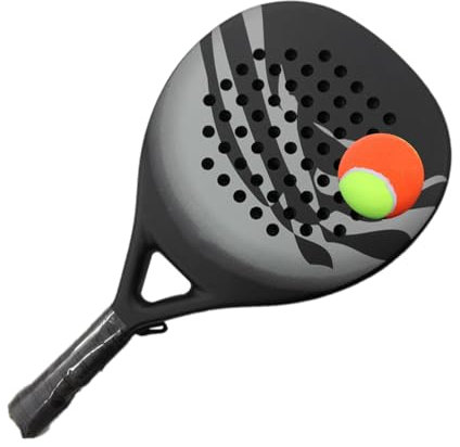 Adults Paddle Rackets, Beach Racket Tennis Carbon, 18.5x10.43x1.5 inches Shock-Resistant Sports Equipment, Paddle Ball Set for Women, Men, Professionals and Beginners