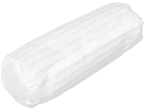 NUSITOU Funda de Almohada Cervical Cilíndrica 15x50 Cm, Funda para Almohada Redonda de Tela Transpirable y, Reemplazo Lavable para Cojín de Cuello en Cama, Sofá y Oficina