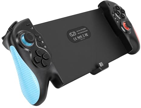 GOWENIC Controller per 2 con Giroscopio a 9 Assi e Tasto C | Illuminazione RGB, Macro, Funzione Chat, Console di Gioco
