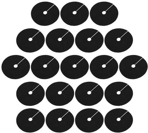 Zerodeko Anillos Redondos Antihierbas para Árboles, 20 Piezas, Tela | No Tejido Negro, Cobertura del Suelo y Mejor Eficacia de Deshierbe, para Vivero y Huerto