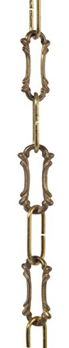 B&P Lamp® Cast Brass Antique Style Chain