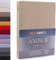 DecoKing Spannbettlaken 200x200 200x220 cm 100% gekämmte Baumwolle Cappuccino Spannbetttücher Jersey Boxspringbett Amber 200 x 200 200 x 220
