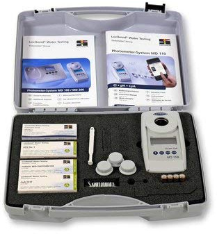 muma Fotometro LOVIBOND MD 110 6in1 Test Cloro bromo PH cianurico alcalinità durezza Calcio bluetooh Smartphone