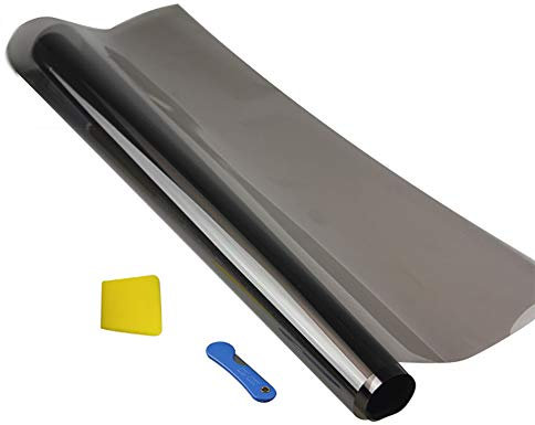 Brussels08 Film teinté noir 300 x 50 cm pour fenêtre de voiture - Autocollant décoratif pour contrôle de la chaleur - Film de protection solaire 15 %