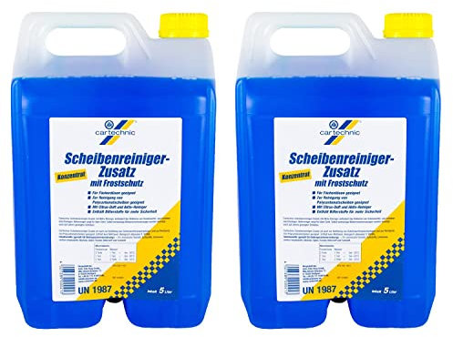 CARTECHNIC 2X Scheibenreiniger Zusatz Konzentrat mit Frostschutz 5 L Liter