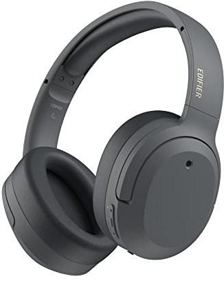 Edifier W820NB Plus Auriculares Bluetooth Inalámbricos, Cancelación Activa de Ruido Híbrida 43dB, LDAC & Hi-Res Audio Wireless, Carga Rápida, 0,08s Latencia (W820NB Plus, Gris)