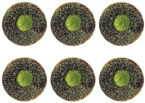 6 Pack Sunflower Wreath Center, 4.5 inch Disc Florets of Sunflower Center for DIY Flower Deco Mesh Wreath,Foam Flower Head