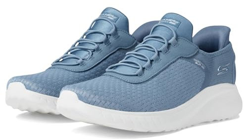 Skechers Bobs Squad Chaos, Zapatillas para Mujer, Slate Mesh, 38.5 EU