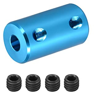 DMiotech 5-6mm Alesaggio L25XD14 Rigido Giunto Albero Giunto Giunto Connettore w Viti Alluminio Lega Motore Albero Connettore per Stampante 3D Blu