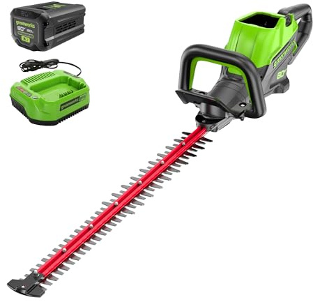 Greenworks 80V 26 Brushless Hedge Trimmer with 2.0Ah Battery and 2A Charger