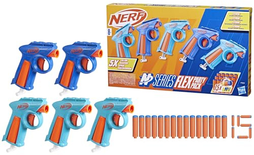 Nerf N Series Party Pack, 5 Blasters, 15 Nerf N1 Darts