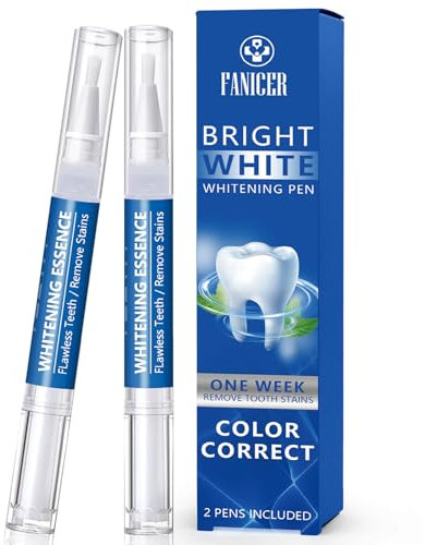 2 Pezzi Sbiancante dei Denti Aroma di Menta, Trattamento per Denti Bianchi, Gel Sbiancante Denti, Antimacchie e Indolore, Rimuove le Macchie Dentali, Teeth Whitening Pen