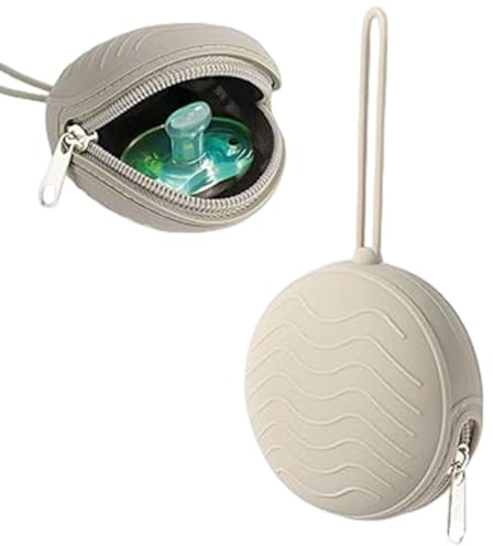 YOFDAL boite a tetine boite tetine bebe Étui Porte-Sucette en Silicone, Pochette Portable de Voyage pour Contenant de Rangement e