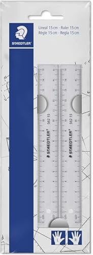 Staedtler 562 152 PB TH plano Regla de Juego, 150 mm, plástico